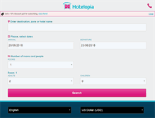 Tablet Screenshot of hotelopia.com